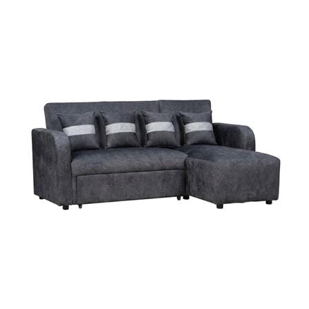 โซฟาเข้ามุมขวา AS FURNITURE HAZEL สีเทาเข้ม_0