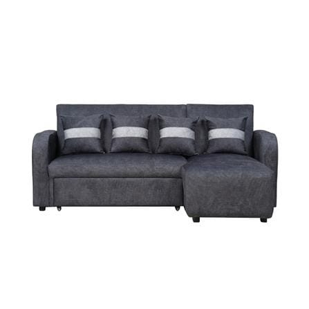 โซฟาเข้ามุมขวา AS FURNITURE HAZEL สีเทาเข้ม_1