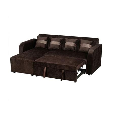 โซฟาเข้ามุมซ้าย AS FURNITURE HAZEL สีน้ำตาลเข้ม_3