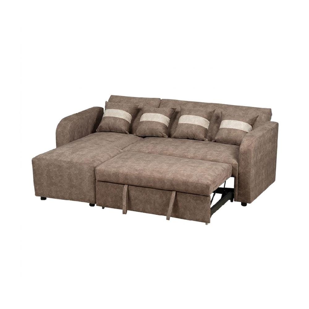 โซฟาเข้ามุมซ้าย AS FURNITURE HAZEL สีน้ำตาล