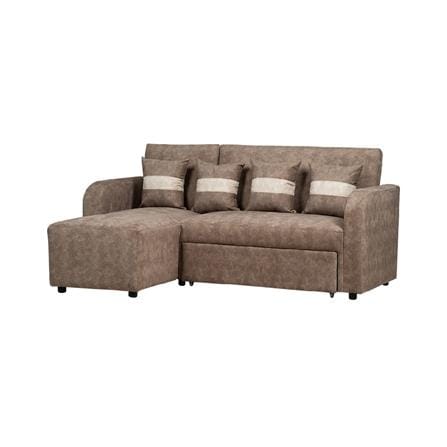 โซฟาเข้ามุมซ้าย AS FURNITURE HAZEL สีน้ำตาล_0