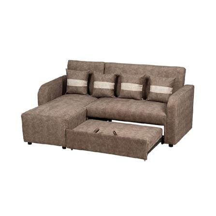 โซฟาเข้ามุมซ้าย AS FURNITURE HAZEL สีน้ำตาล_2