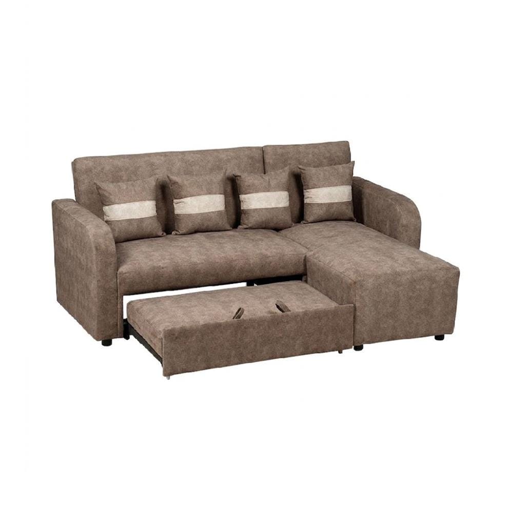 โซฟาเข้ามุมขวา AS FURNITURE HAZEL สีน้ำตาล