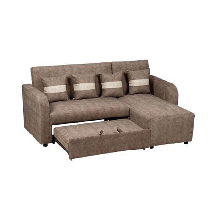 โซฟาเข้ามุมขวา AS FURNITURE HAZEL สีน้ำตาล_2