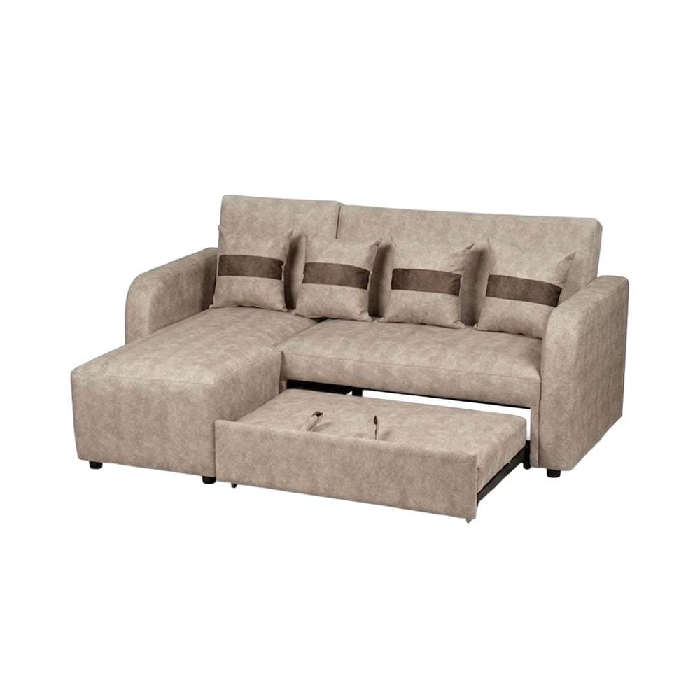 โซฟาเข้ามุมซ้าย AS FURNITURE HAZEL สีครีม