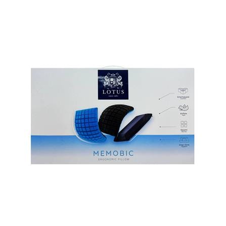 หมอนสุขภาพ PU FOAM LOTUS MEMOBIC ERGONOMIC สี BROWN/SKY_1