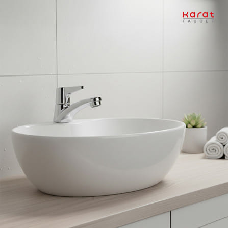 ก๊อกอ่างล้างหน้าเดี่ยวคาน์เตอร์ KARAT FAUCET KF-80-100-50_2
