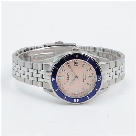 นาฬิกาข้อมือผู้ชาย ALBA รุ่น AG8Q23X ขนาด 34 มม. สีชมพู_2
