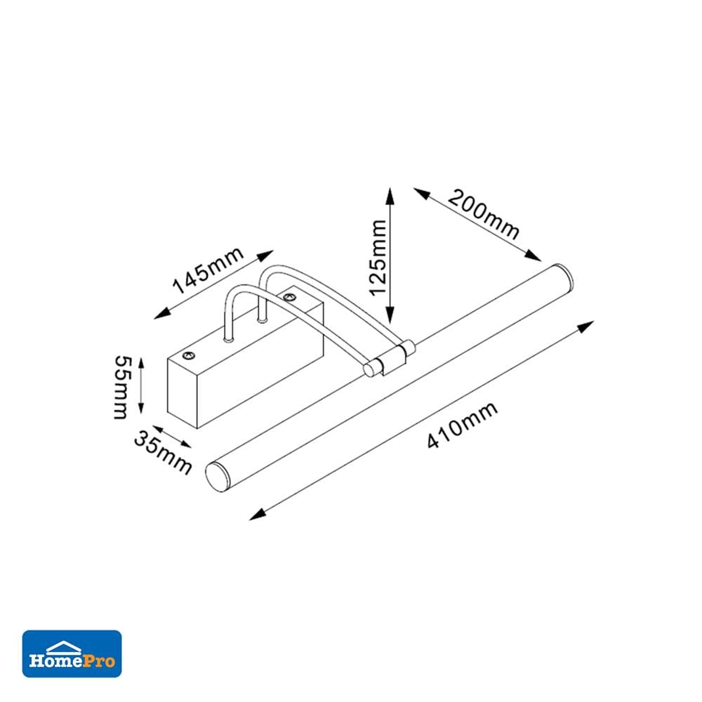 ไฟกิ่งภายใน LED CARINI MD008-3304 6 วัตต์ DAYLIGHT/COOL WHITE/WARM WHITE สีทอง 1 หัว