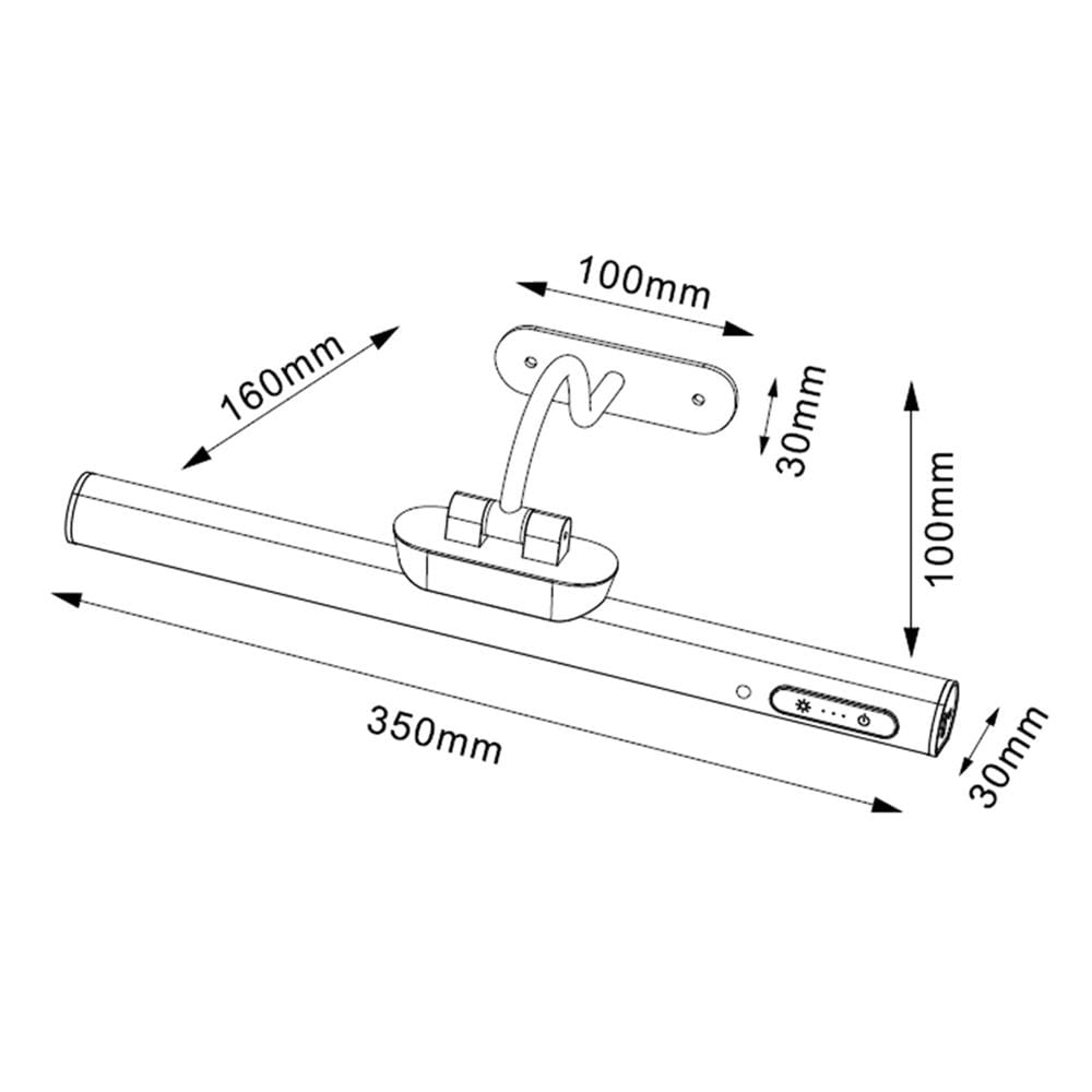 ไฟกิ่งภายใน LED L&E MD008-YZ300BK 2.5 วัตต์ DAYLIGHT/COOL WHITE/WARM WHITE สีดำ