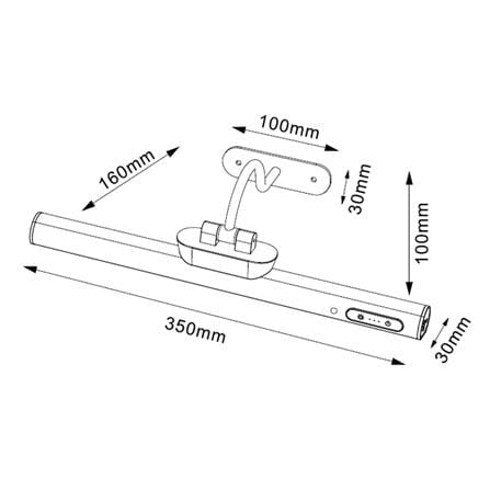 ไฟกิ่งภายใน LED L&E MD008-YZ300BK 2.5 วัตต์ DAYLIGHT/COOL WHITE/WARM WHITE สีดำ_4