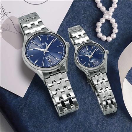 นาฬิกาข้อมือผู้หญิง ALBA รุ่น AH7CY5X ขนาด 30 มม. สีน้ำเงิน_4