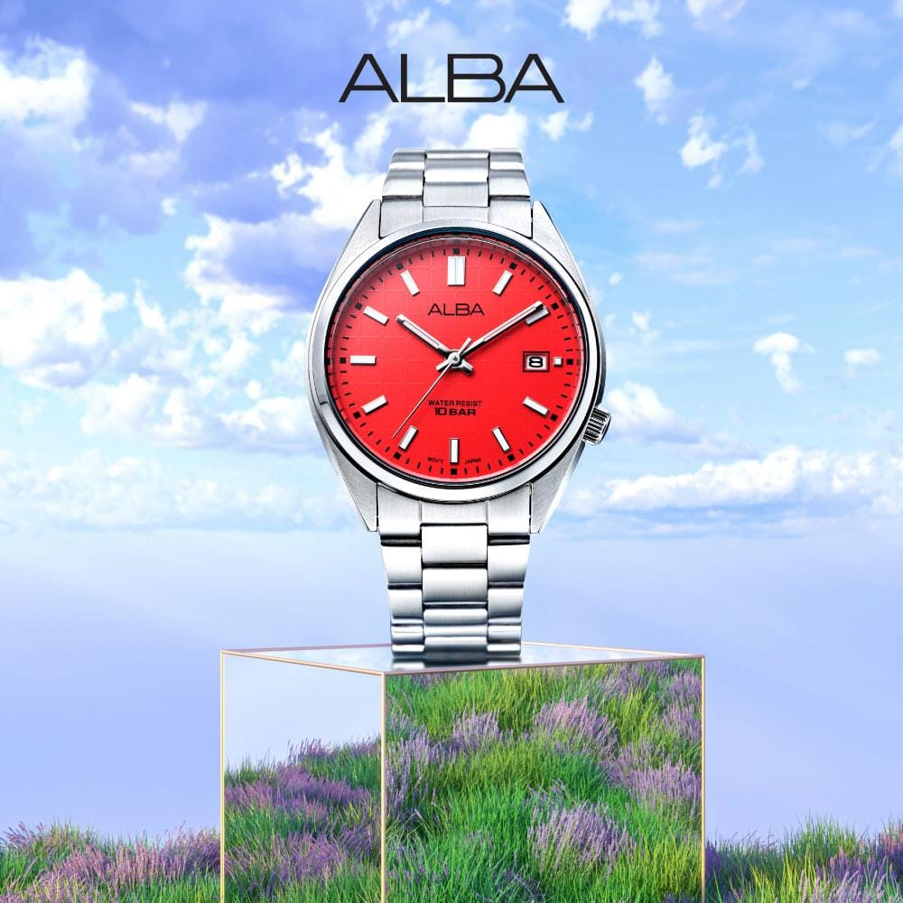 นาฬิกาข้อมือผู้หญิง ALBA AG8M39X 36 มม. สี SILVER/ORANGE