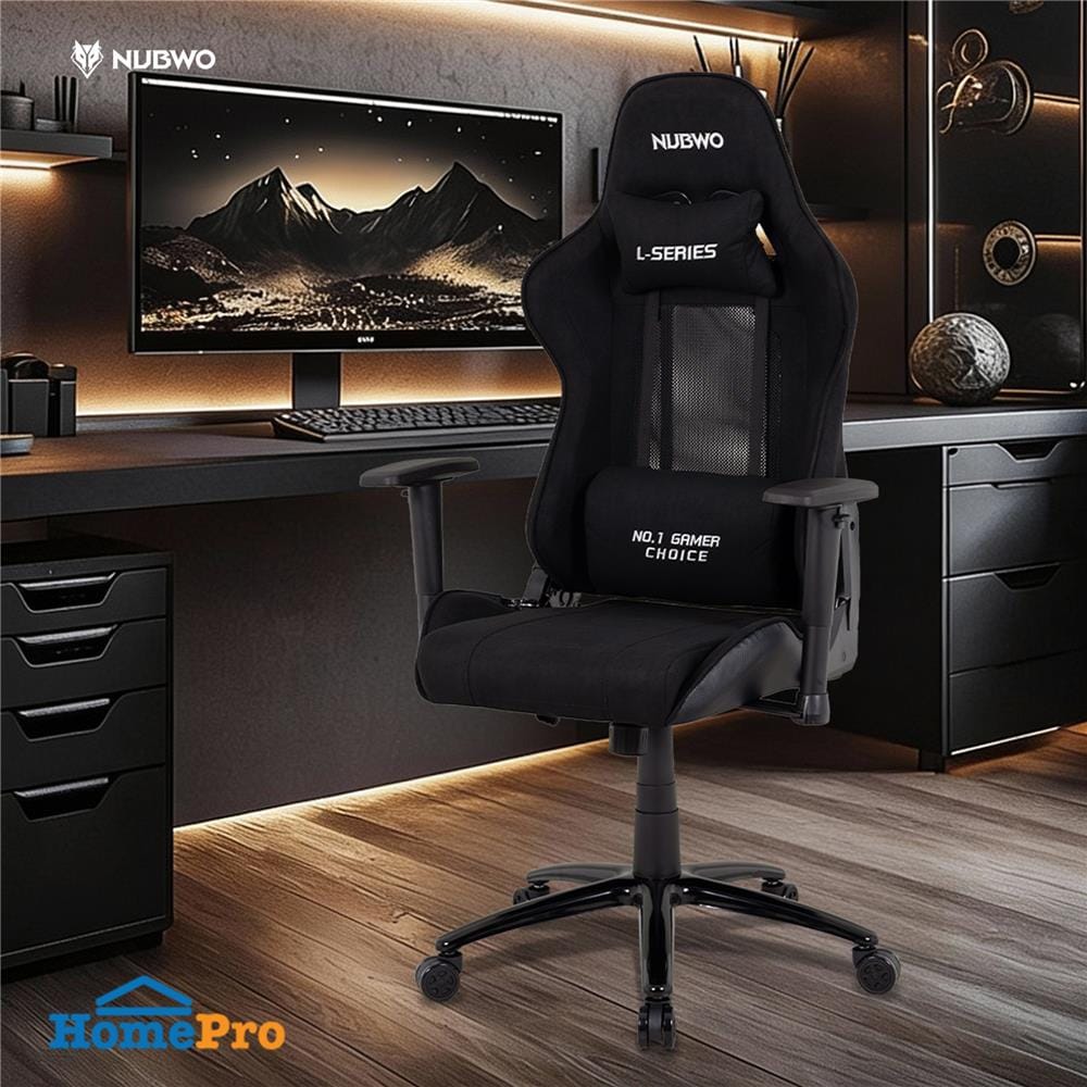 เก้าอี้เกมมิ่ง NUBWO L204 สีดำ