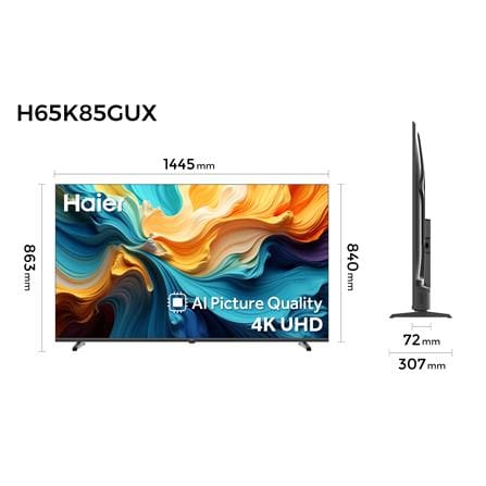 ทีวีแอลอีดี 65 นิ้ว HAIER (4K, LED, GOOGLE TV) H65K85GUX_9