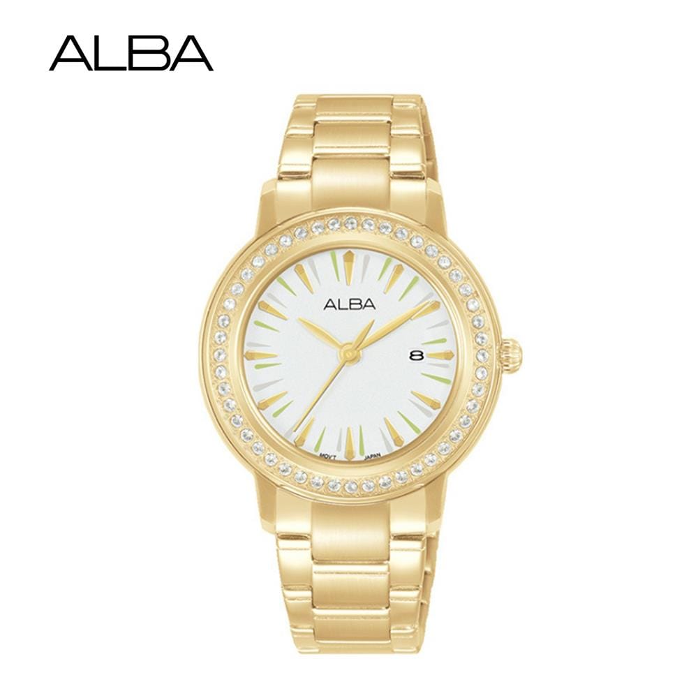 นาฬิกาข้อมือผู้หญิง ALBA รุ่น AH7DL0X ขนาด 33 มม. สีขาว