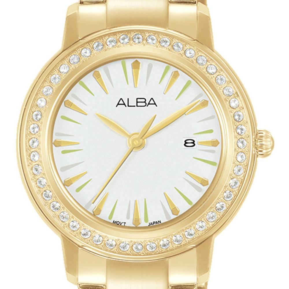 นาฬิกาข้อมือผู้หญิง ALBA รุ่น AH7DL0X ขนาด 33 มม. สีขาว