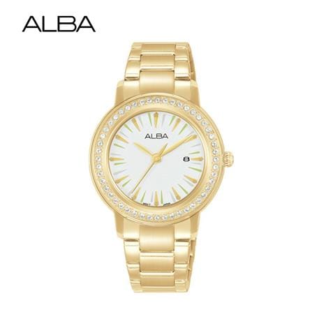 นาฬิกาข้อมือผู้หญิง ALBA AH7DL0X 33 มม. สี GOLD/WHITE