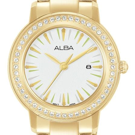 นาฬิกาข้อมือผู้หญิง ALBA รุ่น AH7DL0X ขนาด 33 มม. สีขาว_1