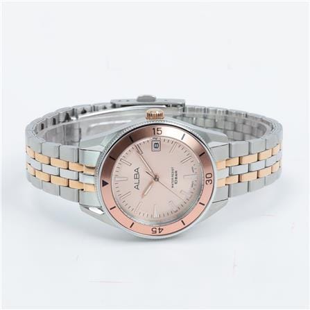 นาฬิกาข้อมือผู้หญิง ALBA รุ่น AG8Q13X ขนาด 34 มม. สีชมพู_2