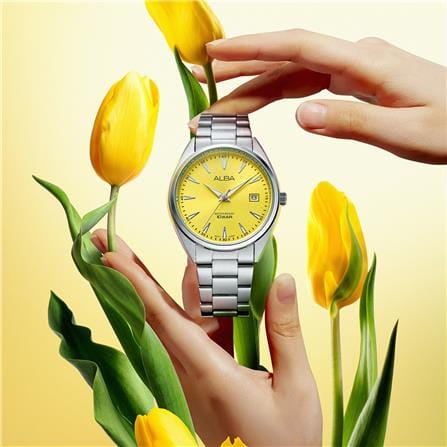 นาฬิกาข้อมือผู้หญิง ALBA AG8Q03X 36 มม. สี SILVER/ํYELLOW_4