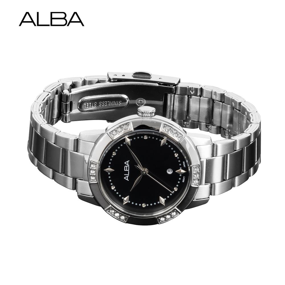 นาฬิกาข้อมือผู้หญิง ALBA รุ่น AH7DG3X ขนาด 32 มม. สีดำ