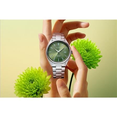 นาฬิกาข้อมือผู้หญิง ALBA รุ่น AG8Q09X ขนาด 36 มม. สีเขียว_5