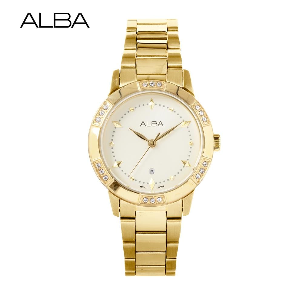 นาฬิกาข้อมือผู้หญิง ALBA รุ่น AH7DF4X ขนาด 32 มม. สีทอง