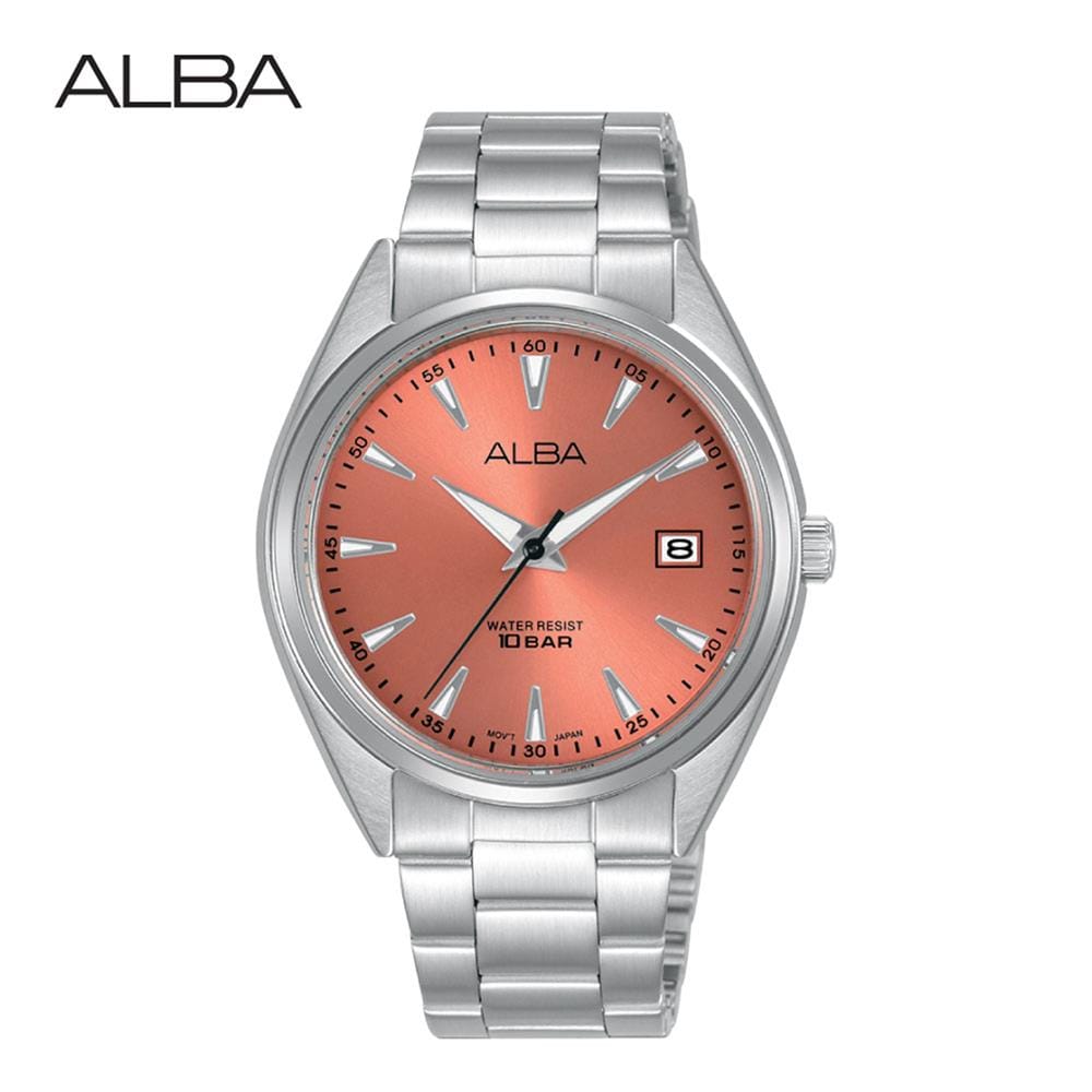 นาฬิกาข้อมือผู้หญิง ALBA AG8Q05X 36 มม. สี SILVER/ORANGE