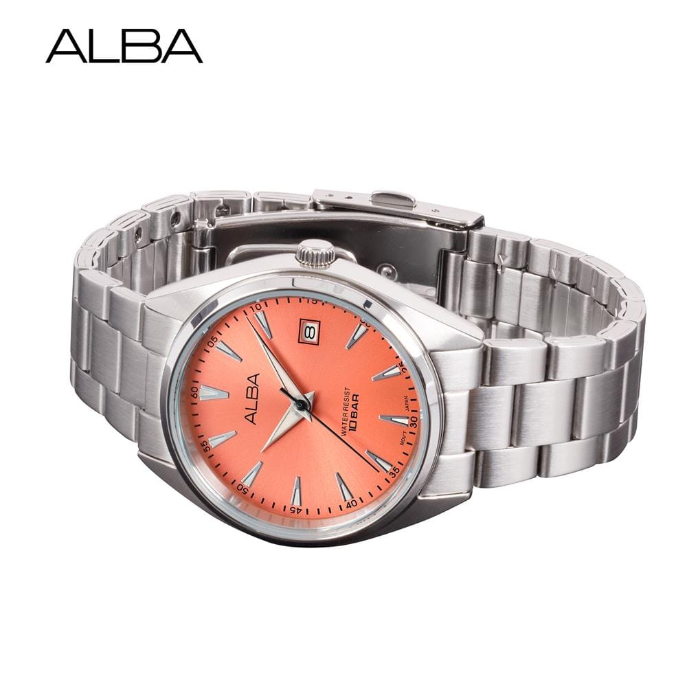 นาฬิกาข้อมือผู้หญิง ALBA AG8Q05X 36 มม. สี SILVER/ORANGE