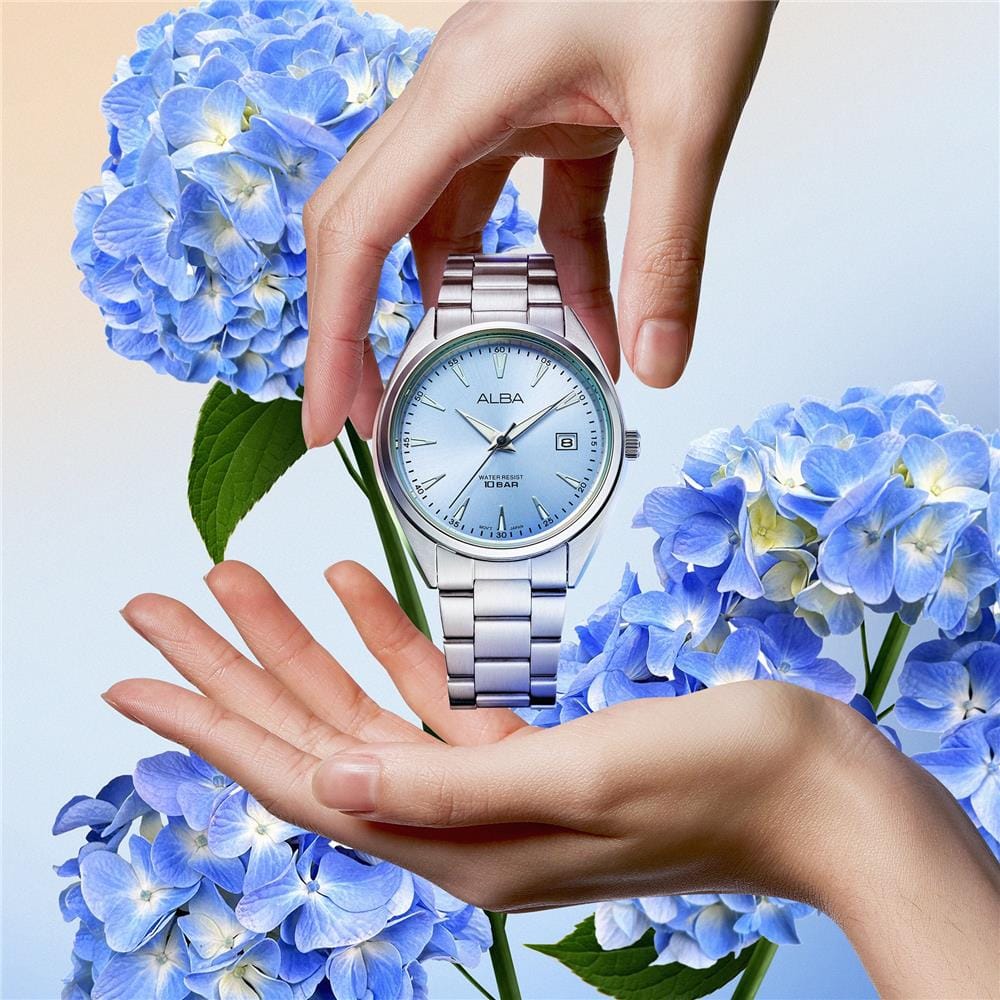 นาฬิกาข้อมือผู้หญิง ALBA AG8Q07X 36 มม. สี SILVER/BLUE