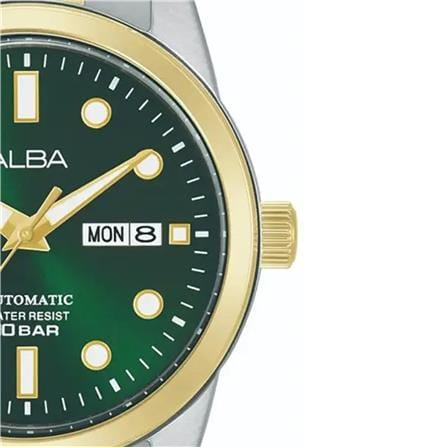 นาฬิกาข้อมือผู้ชาย ALBA AL4658X 42 มม. สี SILVER/GREEN_2
