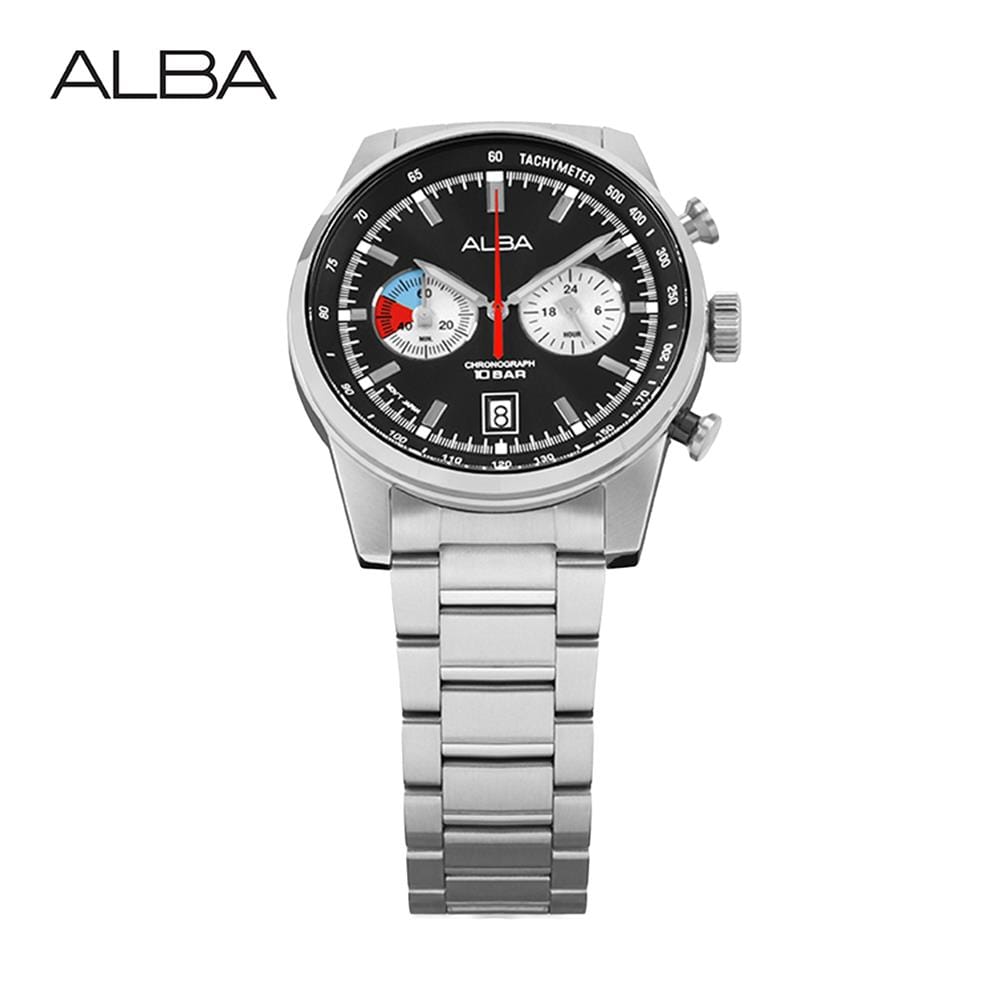 นาฬิกาข้อมือผู้ชาย ALBA รุ่น A4B001X ขนาด 44 มม. สีดำ
