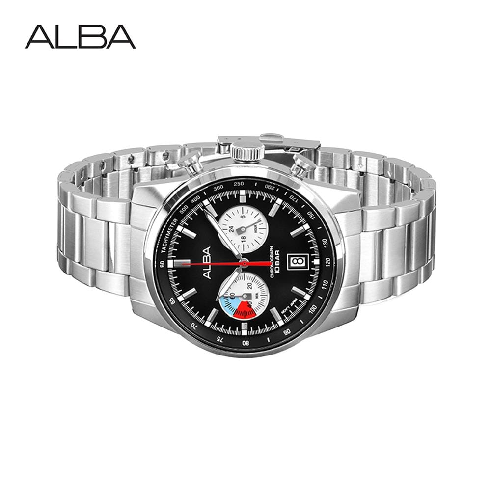 นาฬิกาข้อมือผู้ชาย ALBA รุ่น A4B001X ขนาด 44 มม. สีดำ