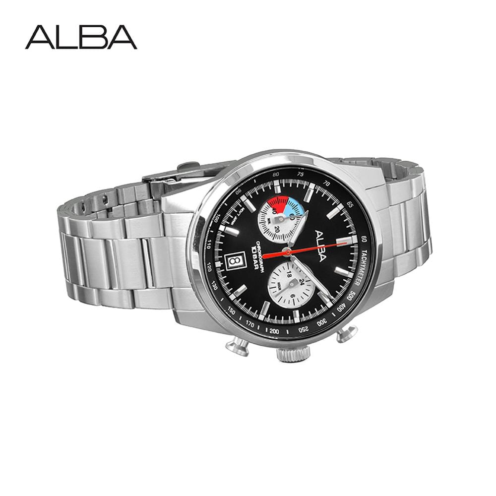 นาฬิกาข้อมือผู้ชาย ALBA รุ่น A4B001X ขนาด 44 มม. สีดำ