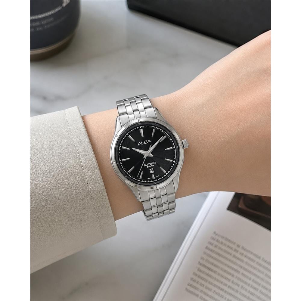 นาฬิกาข้อมือผู้หญิง ALBA AH7CY7X 30 มม. สี SILVER/BLACK