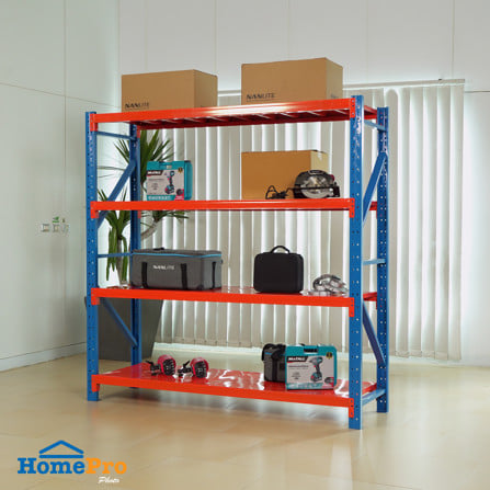 ชั้นเหล็ก 4 ชั้น MATALL 200x60x200 ซม. สีส้ม/น้ำเงิน_3