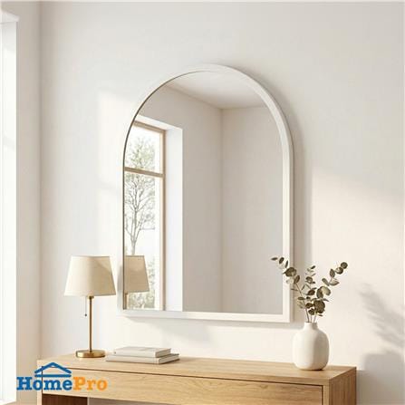กระจกเงาตกแต่ง GIAVANI GV-0520 45x60 ซม. สีไวท์ โลตัส_2