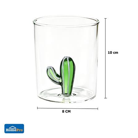แก้วน้ำ HOMEPRO ลายต้นกระบองเพชร 400 มล._1