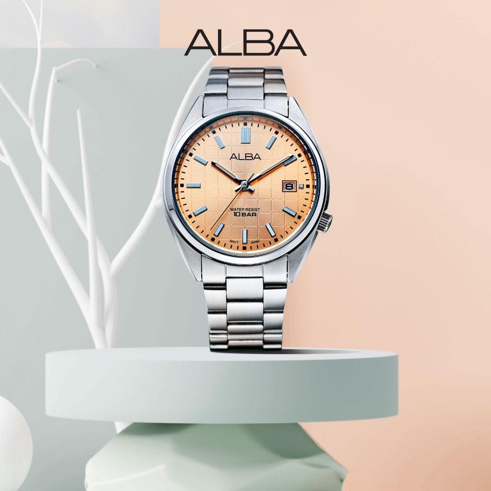 นาฬิกาข้อมือผู้หญิง ALBA รุ่น AG8M45X ขนาด 36 มม. สีทองชมพูอ่อน
