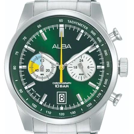 นาฬิกาข้อมือผู้ชาย ALBA รุ่น A4B007X ขนาด 44 มม. สีเขียว_2