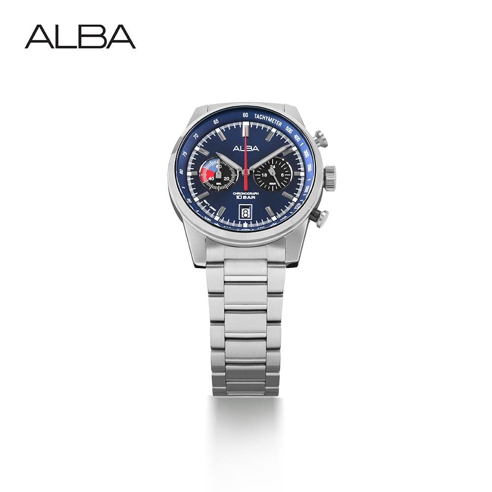 นาฬิกาข้อมือผู้ชาย ALBA รุ่น A4B005X ขนาด 44 มม. สีน้ำเงิน