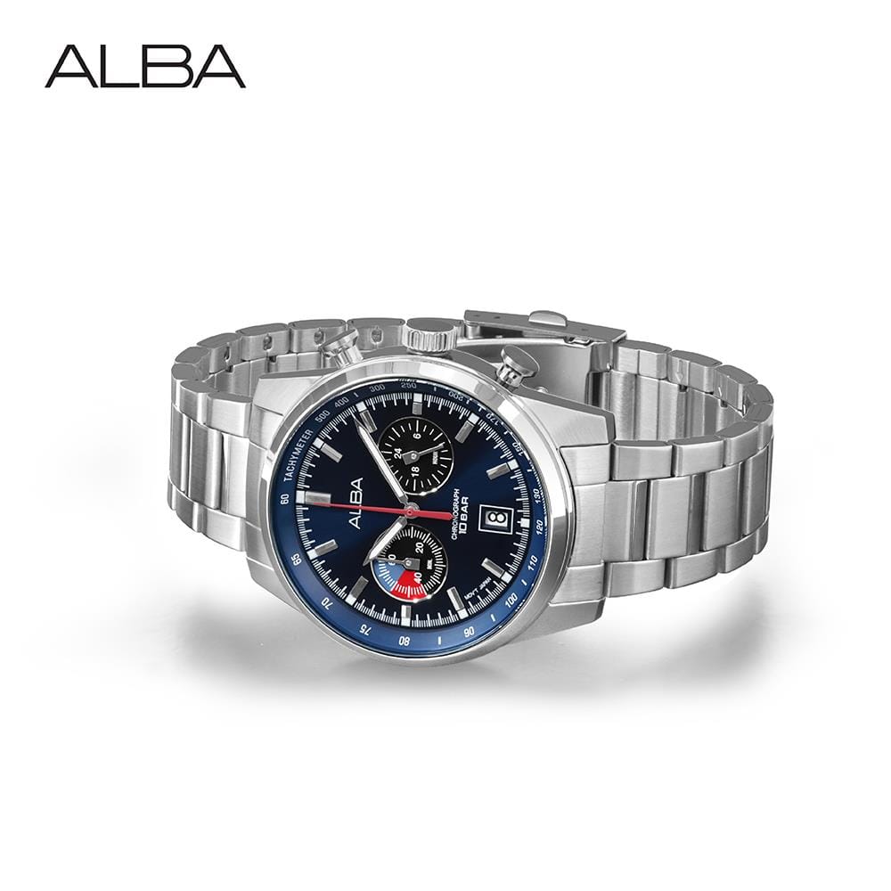 นาฬิกาข้อมือผู้ชาย ALBA รุ่น A4B005X ขนาด 44 มม. สีน้ำเงิน