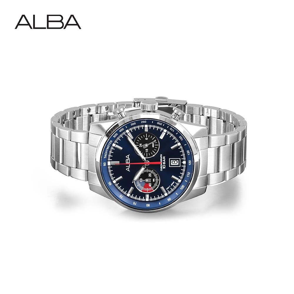 นาฬิกาข้อมือผู้ชาย ALBA รุ่น A4B005X ขนาด 44 มม. สีน้ำเงิน