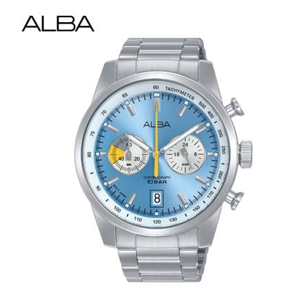 นาฬิกาข้อมือผู้ชาย ALBA A4B011X 44 มม. สี SILVER/LIGHT BLUE_0
