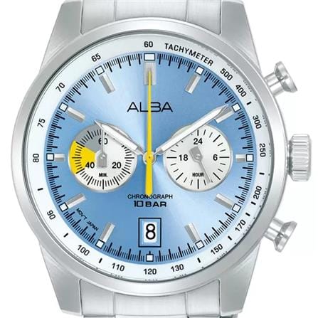 นาฬิกาข้อมือผู้ชาย ALBA A4B011X 44 มม. สี SILVER/LIGHT BLUE_1