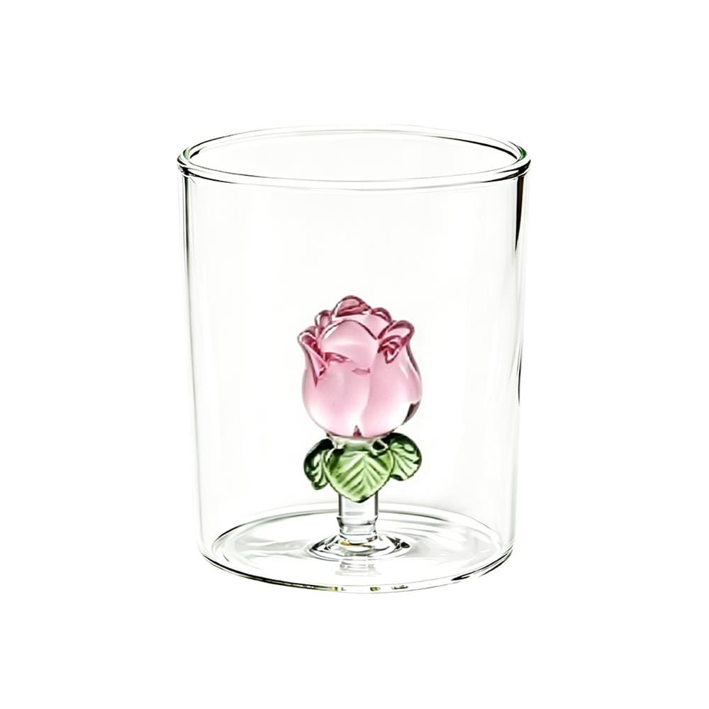 แก้วน้ำ HOMEPRO ลายดอกกุหลาบ 400 มล.