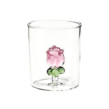แก้วน้ำ HOMEPRO ลายดอกกุหลาบ 400 มล.