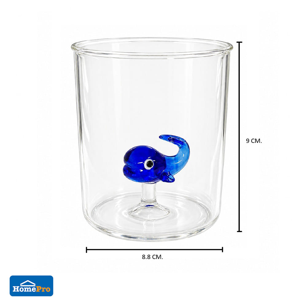 แก้วน้ำ HOMEPRO ลายวาฬ 400 มล.
