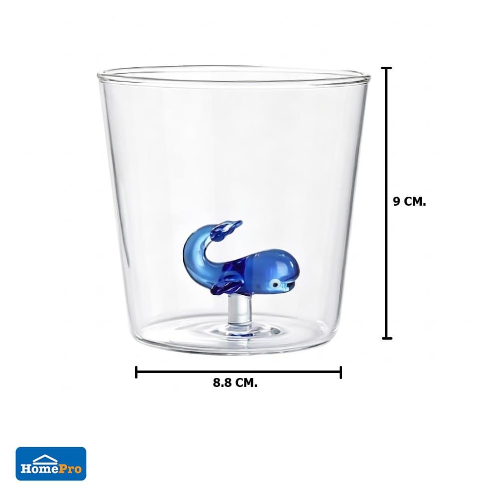 แก้วน้ำ HOMEPRO ลายวาฬ 400 มล.